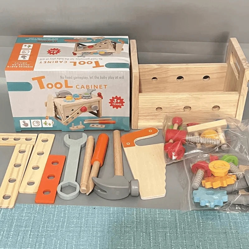 Toolbox Toy Wooden Montessori-Inspired Hands-On Learning