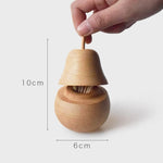 Toothpick Holder Wooden Pear-Shaped Compact