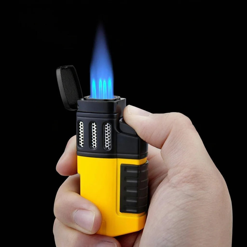 Torch Lighter 4-Jet Windproof Refillable Butane