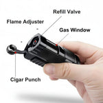 Torch Lighter 4-Jet Windproof Refillable Butane