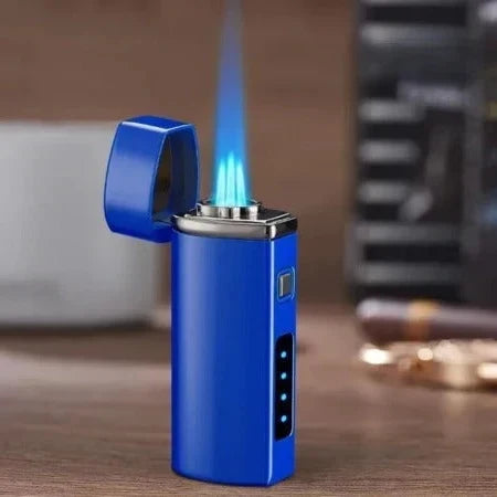 Torch Lighter Windproof Triple-Jet USB Rechargeable Touch-Activated