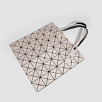 Tote Bag Geometric Pattern Removable Shoulder Strap Spacious Interior