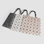 Tote Bag Geometric Pattern Removable Shoulder Strap Spacious Interior