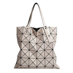 Tote Bag Geometric Pattern Removable Shoulder Strap Spacious Interior