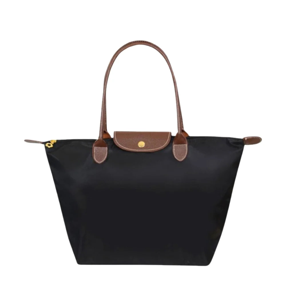 Tote Bag Leather Handles & Waterproof Lining