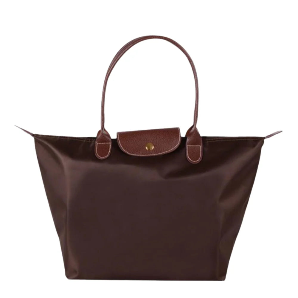 Tote Bag Leather Handles & Waterproof Lining