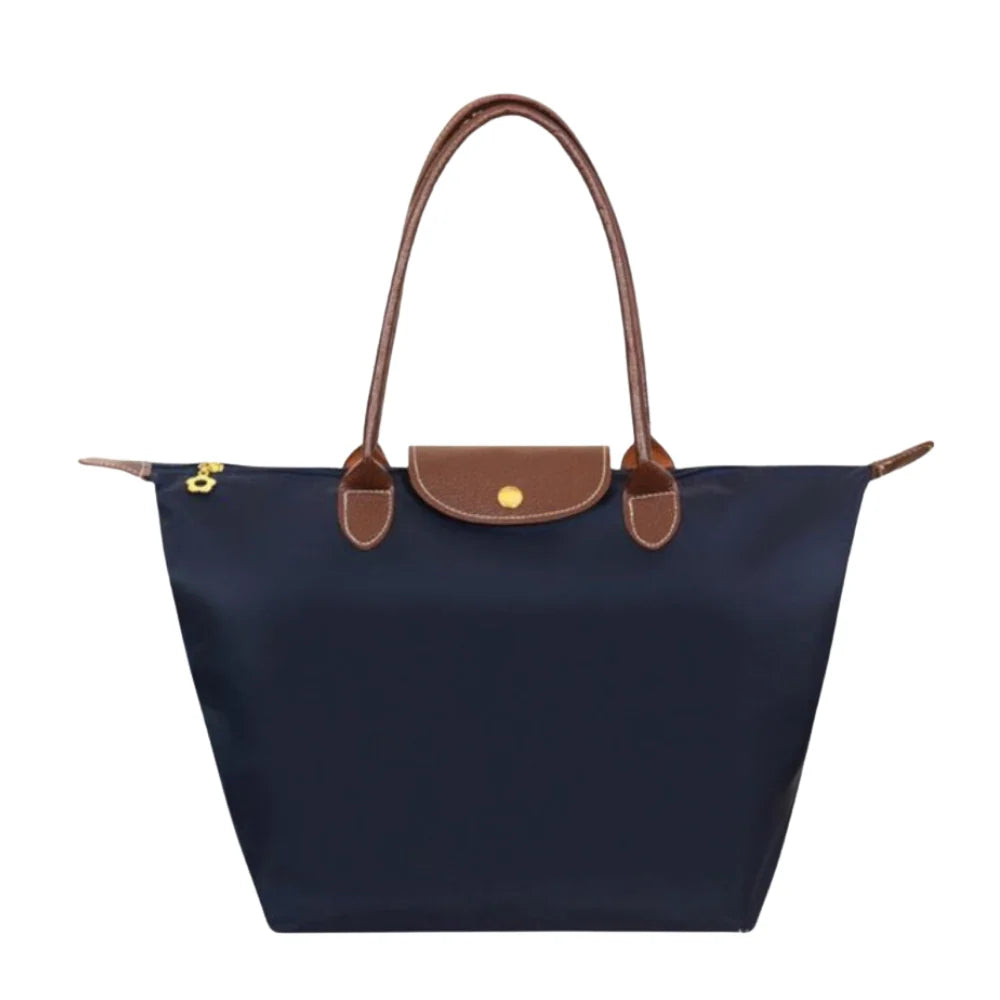 Tote Bag Leather Handles & Waterproof Lining