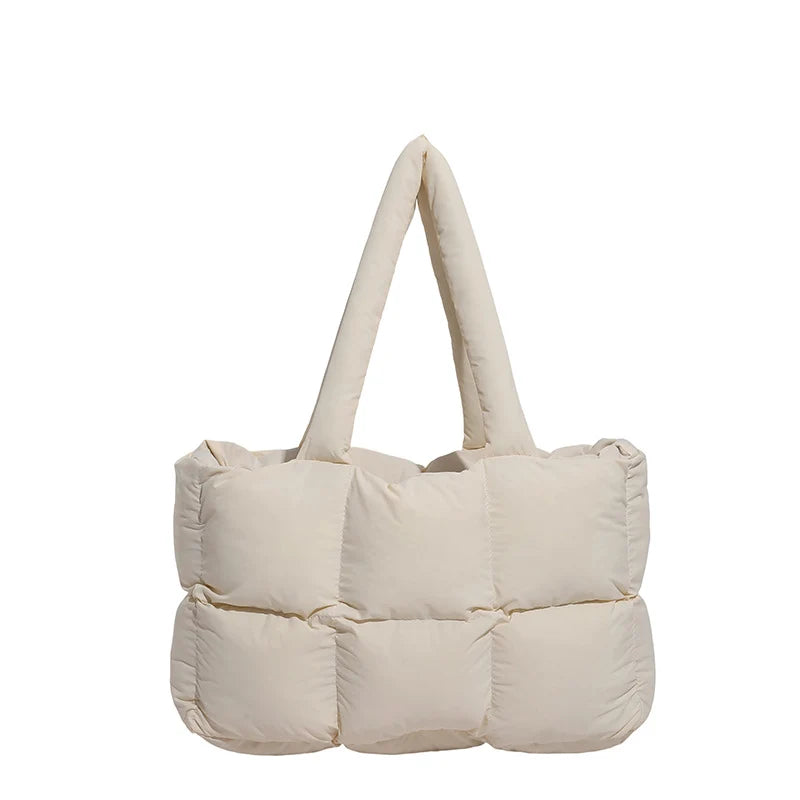 Tote Bag Puffed Spacious Adjustable Handles