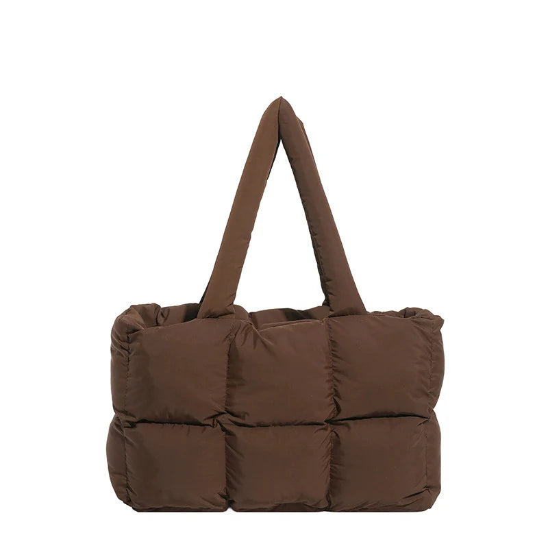 Tote Bag Puffed Spacious Adjustable Handles