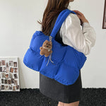 Tote Bag Puffed Spacious Adjustable Handles