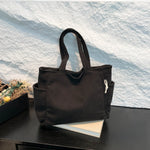 Tote Bag Textured Fabric Multiple Pockets roomy interior