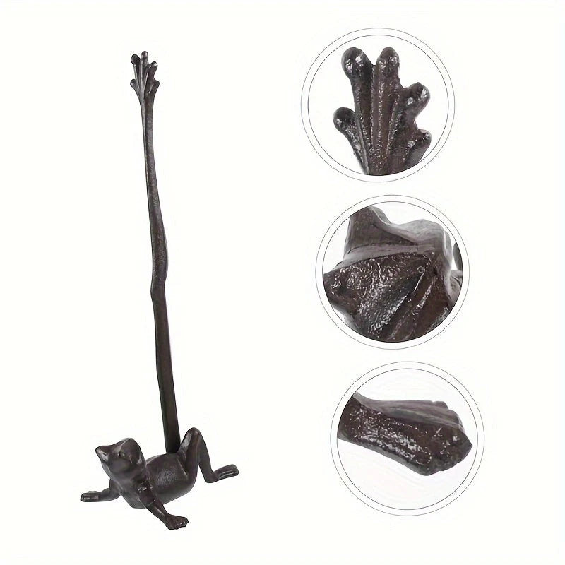 Towel Holder Freestanding Resin Frog Design