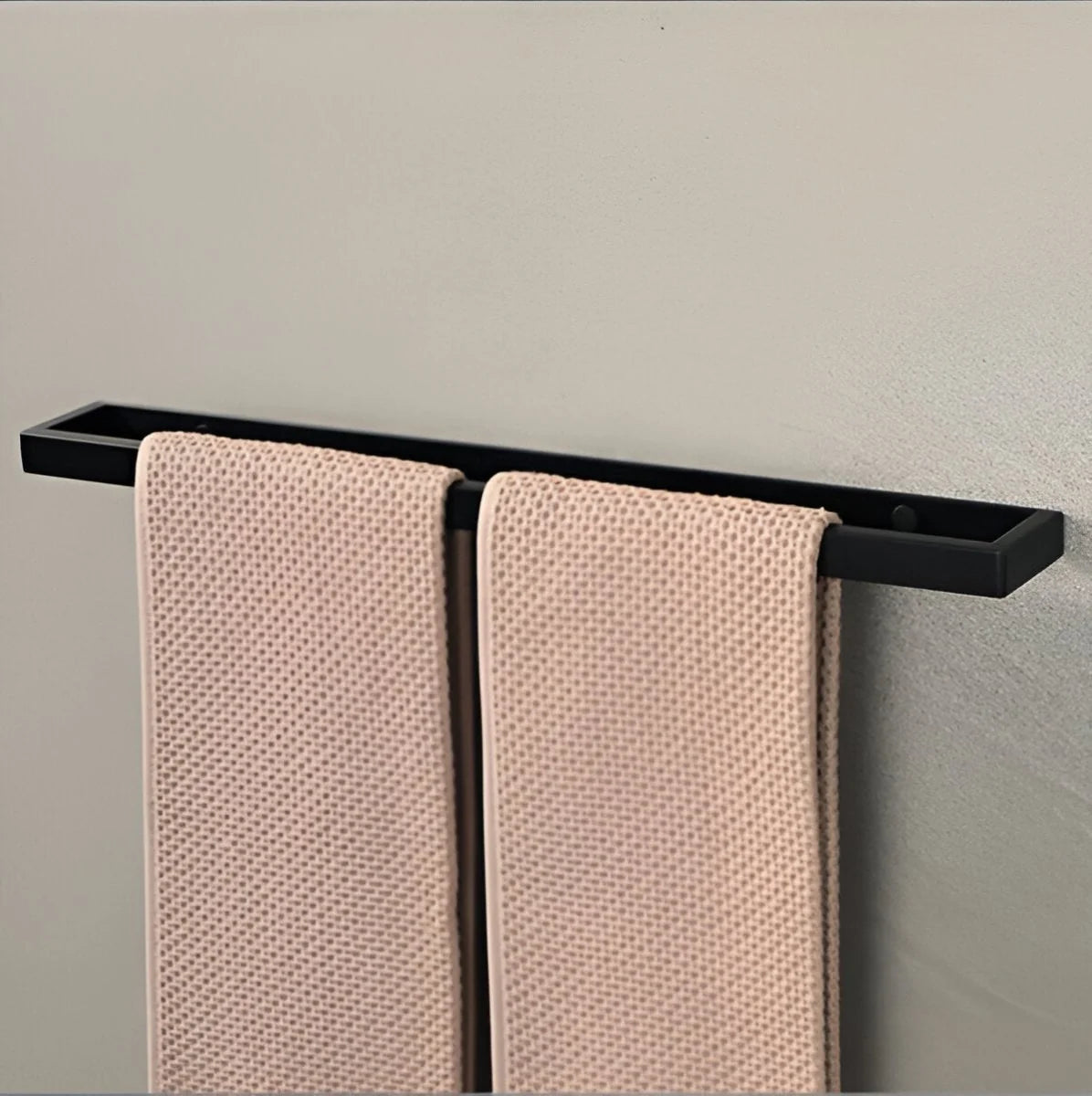 Towel Holder Wall-Mounted Stainless Steel Matte Black