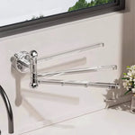 Towel Rack 180° Swivel Arms Suction Cup Mounting
