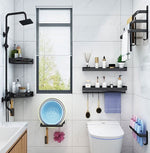 Towel Rack Wall-Mounted Aluminum Space-Saving Storage