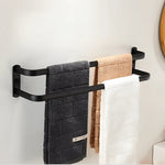 Towel Rack Wall-Mounted Aluminum Space-Saving Storage