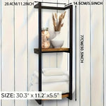 Towel Rack Wall-Mounted Stainless Steel Rust-Resistant Space-Saving