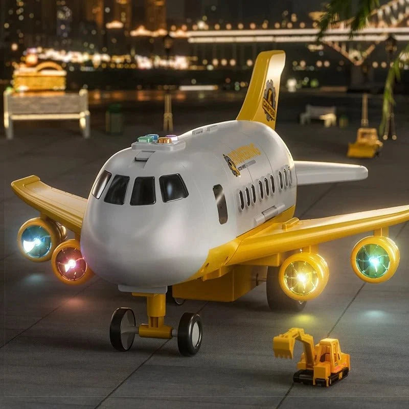 Toy Airplane Blinking LED Lights Impact-Resistant Plastic