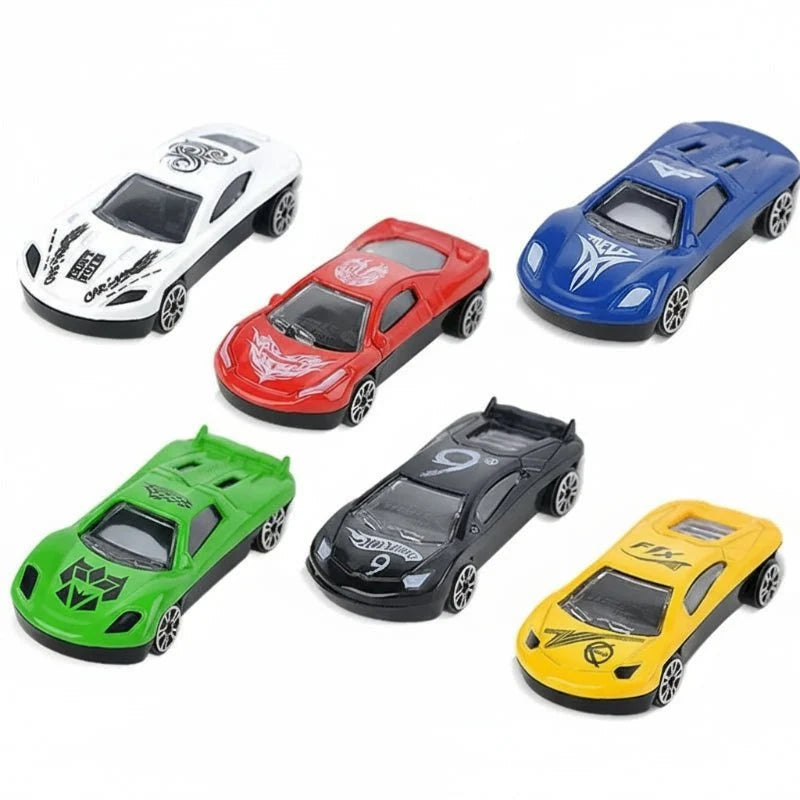 Toy Airplane Inertial Drive Lights & Music With 2 Mini Cars