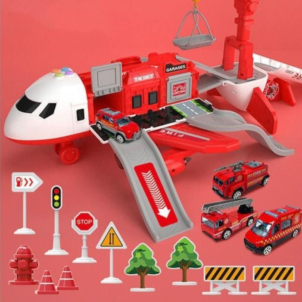 Toy Airplane Playset ABS Plastic Aircraft & Vehicles