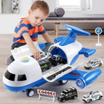 Toy Airplane Playset ABS Plastic Aircraft & Vehicles