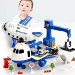 Toy Airplane Playset ABS Plastic Aircraft & Vehicles