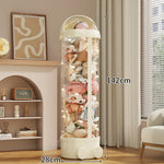 Toy Storage Organizer Clear PVC Zippered Lid Rolling Wheels Ventilated Base