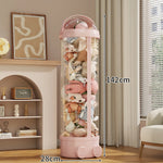 Toy Storage Organizer Clear Zippered Rolling Base