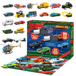 Toy Vehicle Advent Calendar 24 Mini Vehicles Moving Parts
