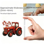 Tractor Advent Calendar Acrylic Ornaments Set of 24