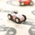 Traffic Play Set Wooden Cars & Dice Rollable Canvas Mat