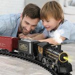 Train Set Battery-Operated Realistic Sound Easy Assembly