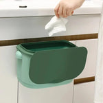 Trash Bin Wall-Mounted Space-Saving Odor-Sealing Lid