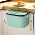 Trash Bin Wall-Mounted Space-Saving Odor-Sealing Lid