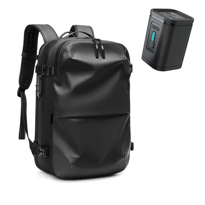 Travel Backpack Compression Zones Hidden Zippers & Lockable Closures