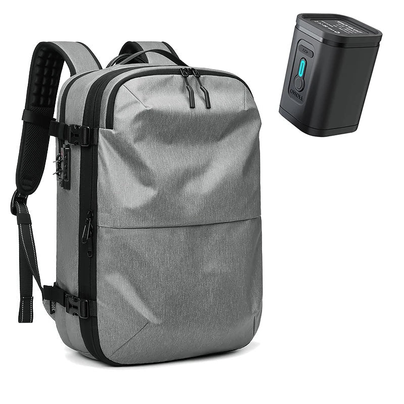 Travel Backpack Compression Zones Hidden Zippers & Lockable Closures