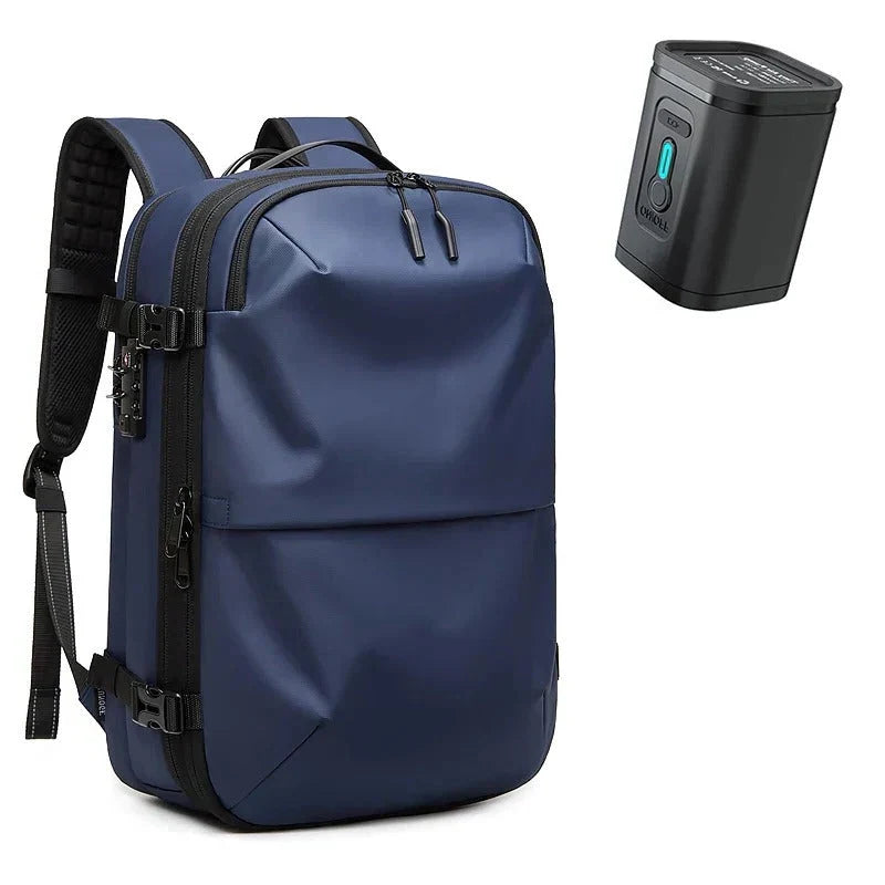Travel Backpack Compression Zones Hidden Zippers & Lockable Closures