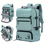 Travel Backpack Water-Resistant Shoe Compartment USB Port