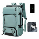 Travel Backpack Water-Resistant Shoe Compartment USB Port