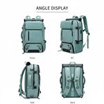 Travel Backpack Water-Resistant Shoe Compartment USB Port