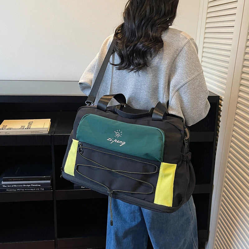 Travel Bag Multi-Compartment Water-Resistant Adjustable Shoulder Strap