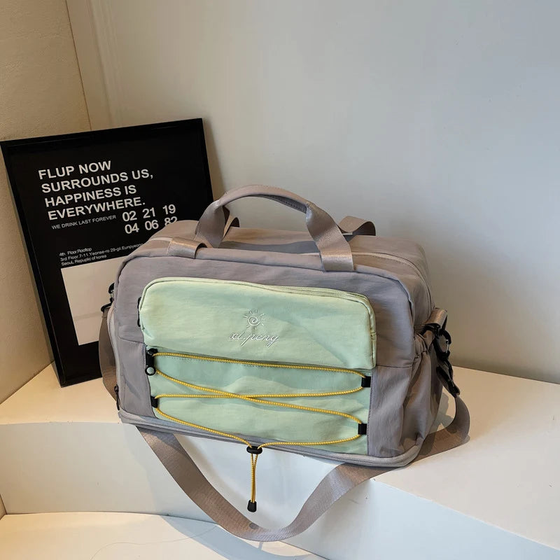 Travel Bag Multi-Compartment Water-Resistant Adjustable Shoulder Strap