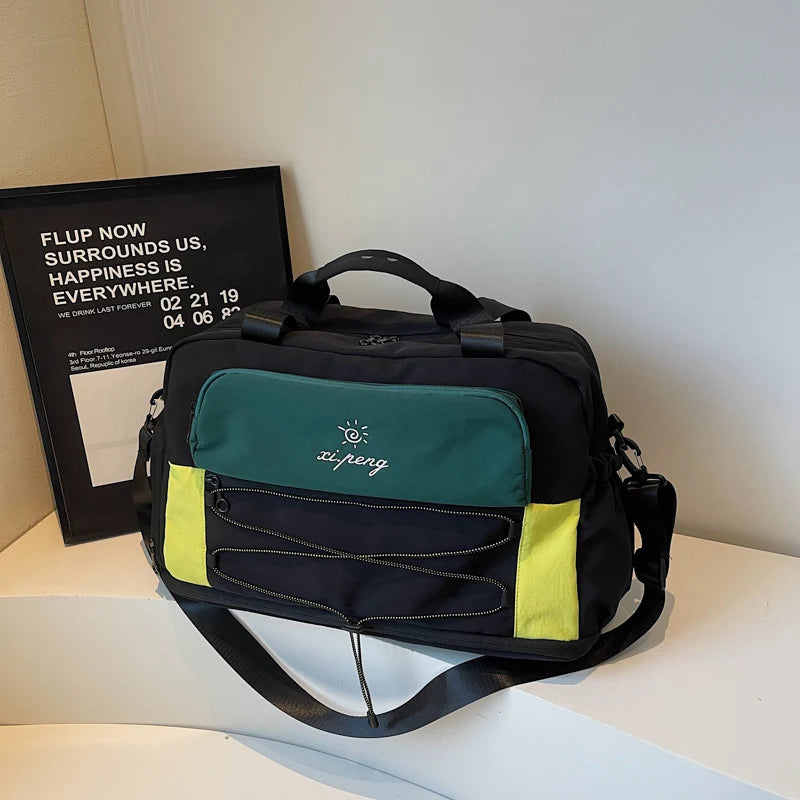 Travel Bag Multi-Compartment Water-Resistant Adjustable Shoulder Strap