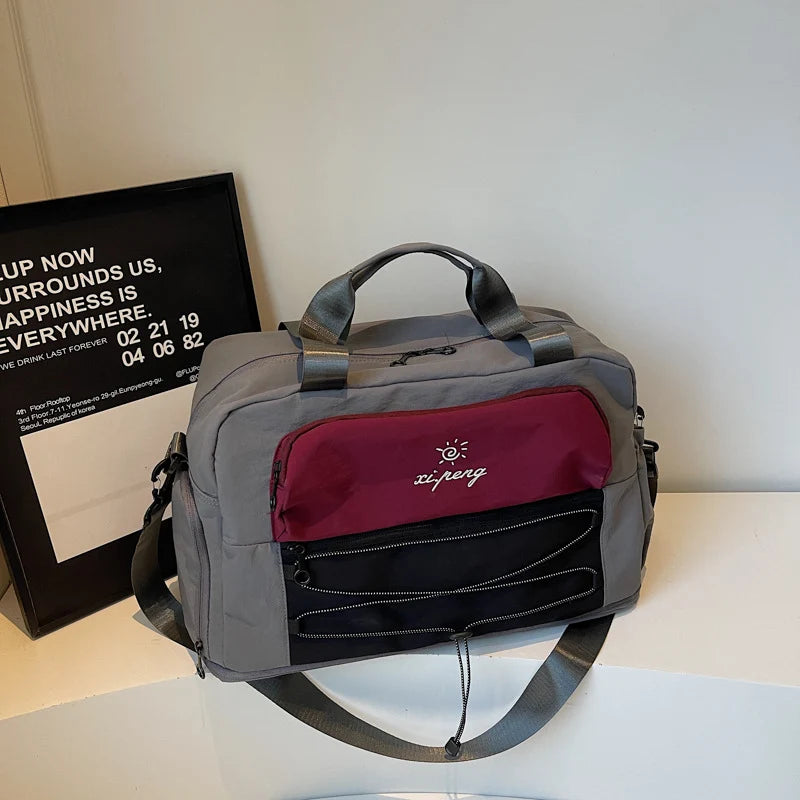 Travel Bag Multi-Compartment Water-Resistant Adjustable Shoulder Strap