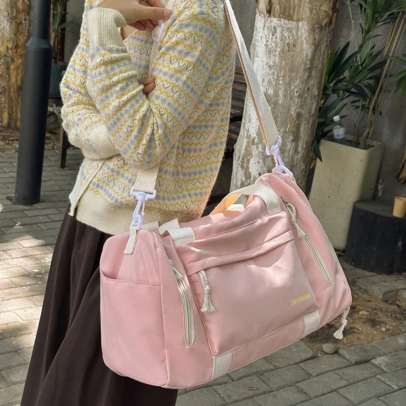 Travel Bag Multi-Compartment Water-Resistant Padded Shoulder Straps