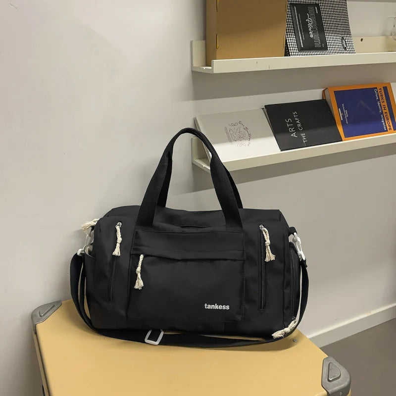 Travel Bag Multi-Compartment Water-Resistant Padded Shoulder Straps