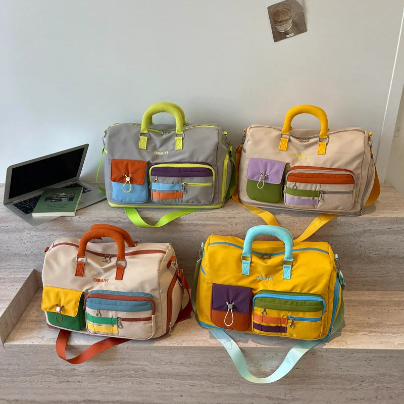 Travel Bag Multi-Pocket Durable Detachable & Adjustable Shoulder Strap