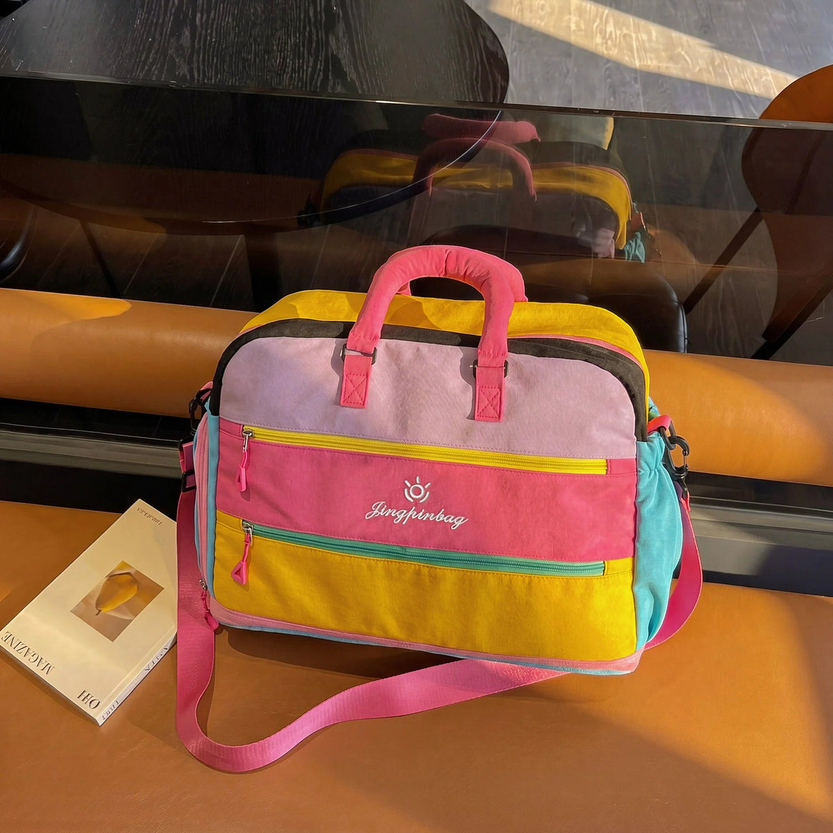 Travel Bag Multi-Pocket Durable Fabric Adjustable Strap