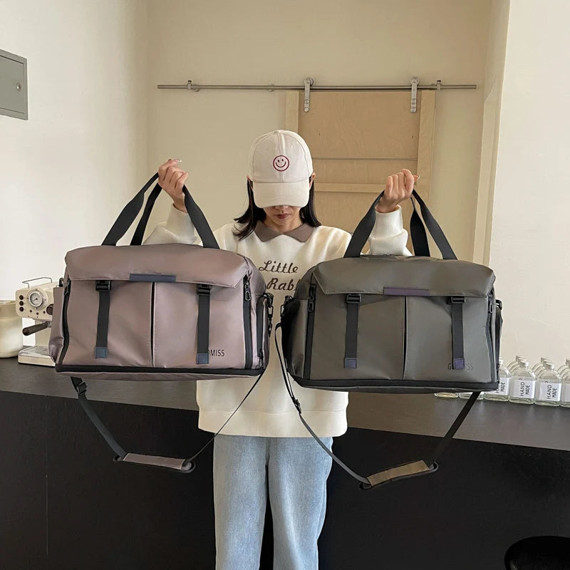 Travel Bag Weather-Resistant Fabric Spacious Multiple Pockets