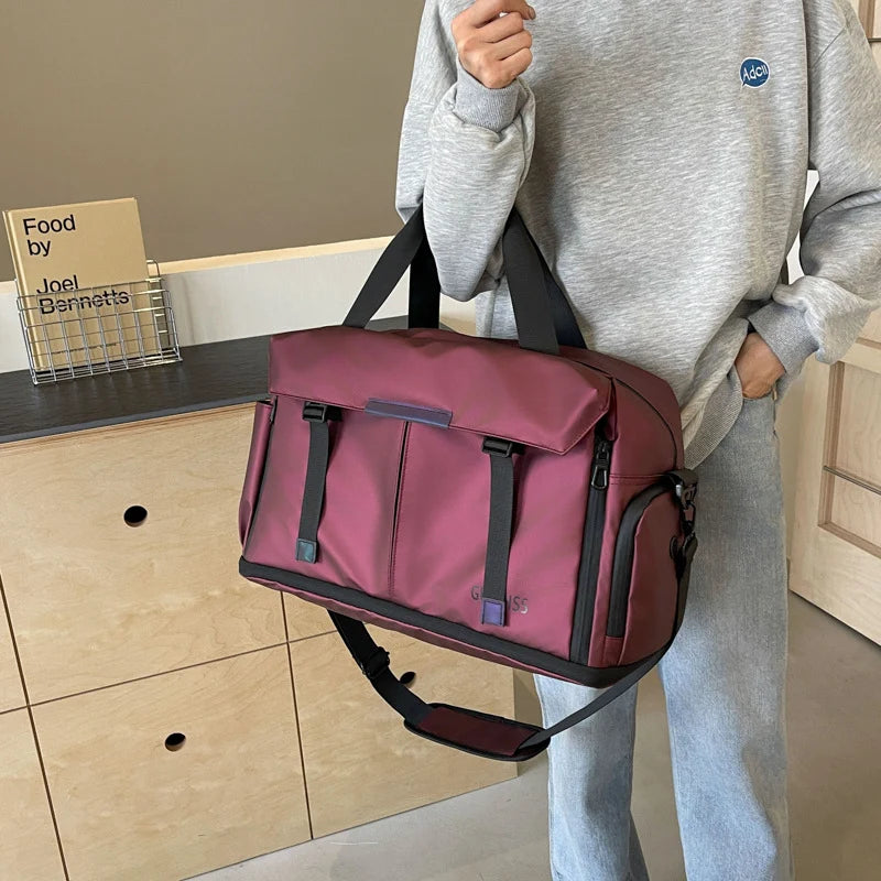 Travel Bag Weather-Resistant Fabric Spacious Multiple Pockets